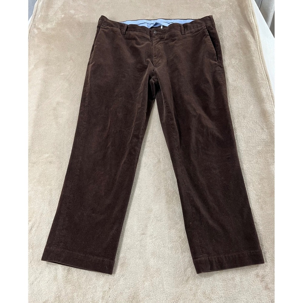 Polo Ralph Lauren Corduroy Classic Fit Stretch Pants Men Brown Size 40/30 EUC